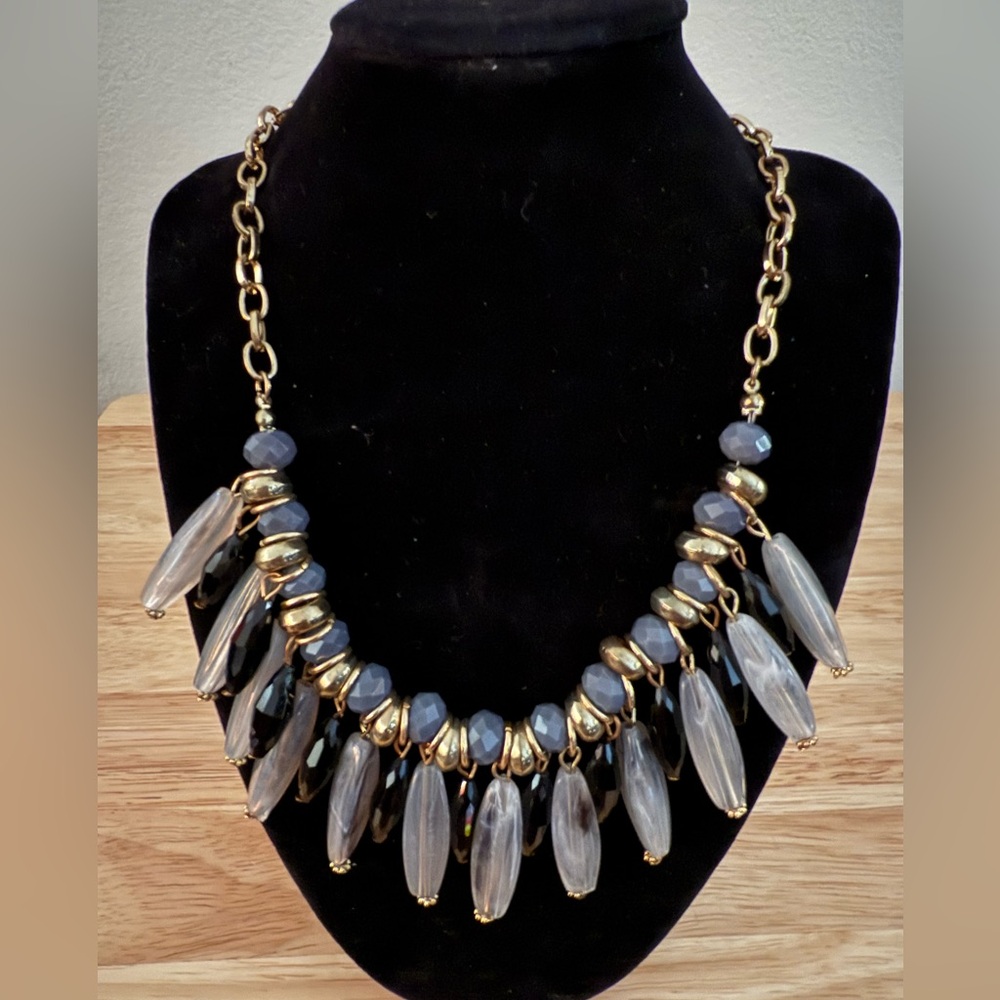 Elegant Gold and Gray Women's Necklace